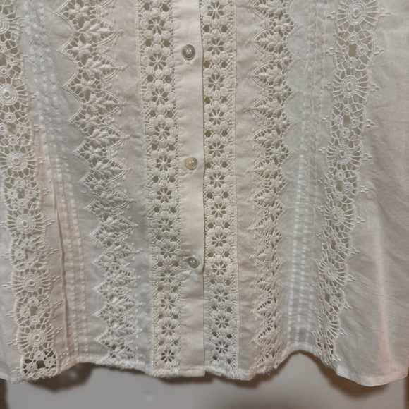 NWT Sezane Chemise Ryu Ecru Blouse Top Size 6 - Picture 7 of 11